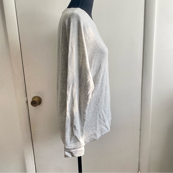 Lou & Grey Light Grey Medium Crewneck Sweater - Picture 3 of 6